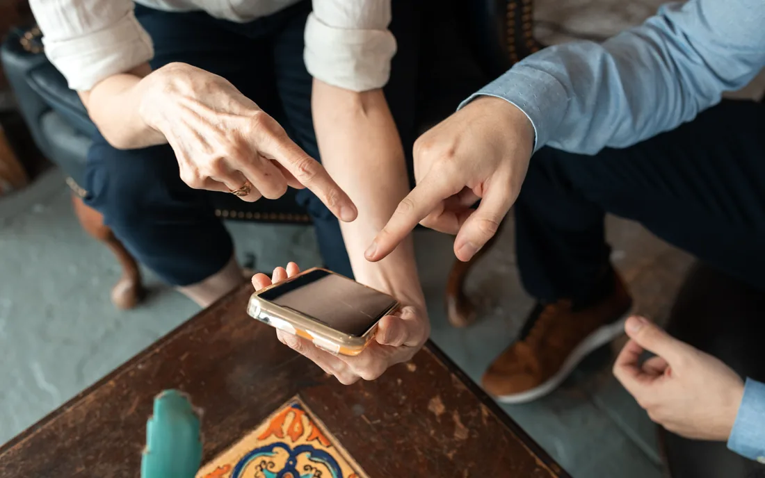 Walking a homeowner through the finished system on their phone